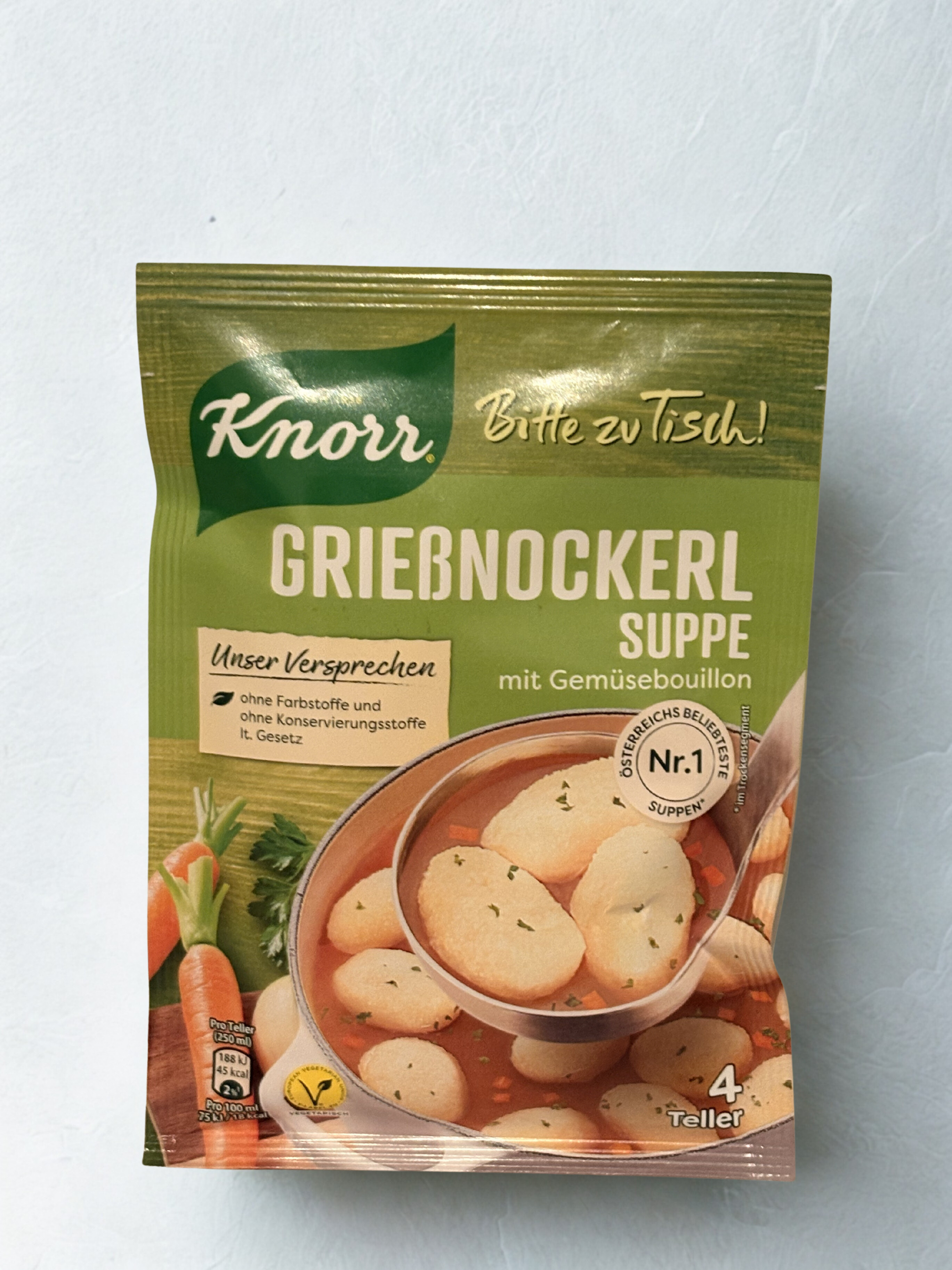 Knorr Grießnockerl Suppe