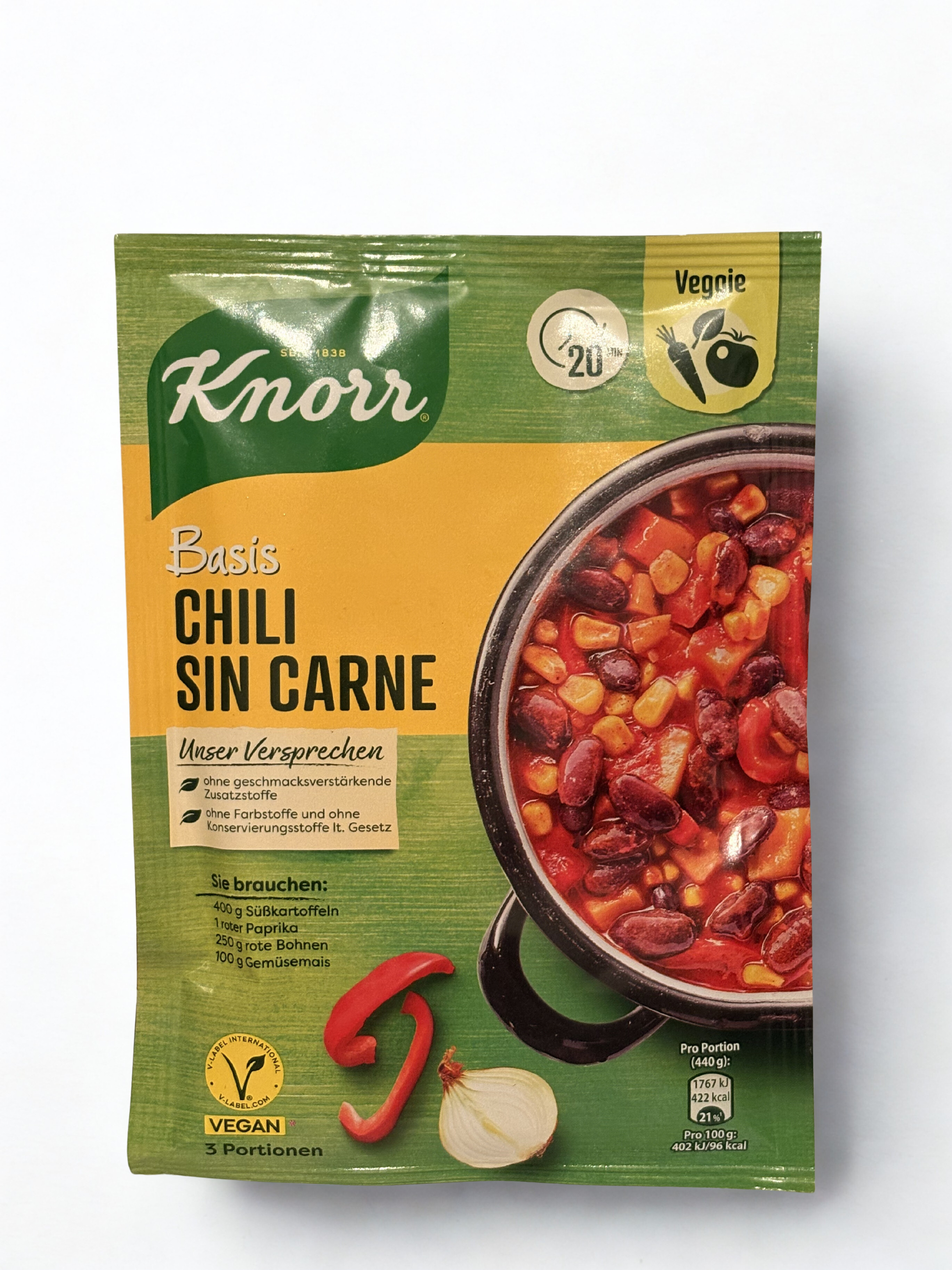 Knorr Chilli sin Carne